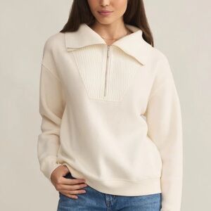 Z Supply Sonata Fleece Sweatshirt in Sea Salt